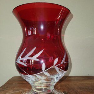 Lenox Petite Ruby Hurricane/Candle Holder/Vase